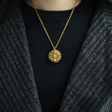 Load image into Gallery viewer, You Are My Sunshine Sunflower Necklaces For Women Rose Gold Silver Color