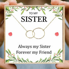 Load image into Gallery viewer, Double Circle Sister Necklace-Best Friend