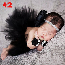 Load image into Gallery viewer, Princess Cranberry Tutu with Vintage Headband Newborn Photography Prop Tutu Skirt Baby Shower Gift TS078