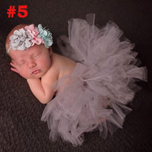 Load image into Gallery viewer, Princess Cranberry Tutu with Vintage Headband Newborn Photography Prop Tutu Skirt Baby Shower Gift TS078