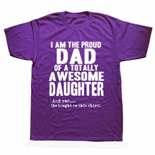 Load image into Gallery viewer, Daddy And Daughter Best Friends For Life Dad Gift Printed Cotton Short Sleeve T-Shirts