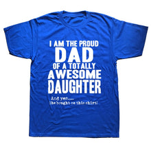 Load image into Gallery viewer, Daddy And Daughter Best Friends For Life Dad Gift Printed Cotton Short Sleeve T-Shirts