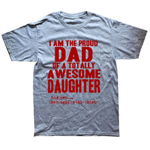 Load image into Gallery viewer, Daddy And Daughter Best Friends For Life Dad Gift Printed Cotton Short Sleeve T-Shirts