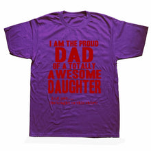 Load image into Gallery viewer, Daddy And Daughter Best Friends For Life Dad Gift Printed Cotton Short Sleeve T-Shirts