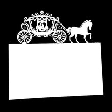 Load image into Gallery viewer, 50pcs White Lace Name Place Cards Wedding Decoration Table Decor Table Name Message Greeting Card Baby Shower Party Supplies