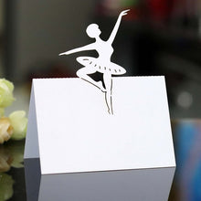 Load image into Gallery viewer, 50pcs White Lace Name Place Cards Wedding Decoration Table Decor Table Name Message Greeting Card Baby Shower Party Supplies