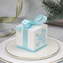 Load image into Gallery viewer, 20/50/100pcs Footprint Candy Favor Box-Baby Shower-Party Favor Boxes- Baptism Container Gift Box