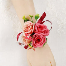 Load image into Gallery viewer, Silk Rose Corsage for Wedding Party-Mis Quince Event or Prom