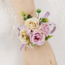 Load image into Gallery viewer, Silk Rose Corsage for Wedding Party-Mis Quince Event or Prom