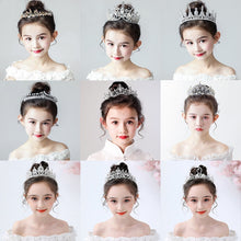 Load image into Gallery viewer, Fashionable Crystal Crowns For Kids - Tiaras for Little Girls - Gold or Silver Color