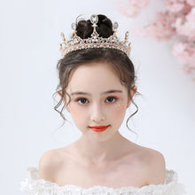 Load image into Gallery viewer, Fashionable Crystal Crowns For Kids - Tiaras for Little Girls - Gold or Silver Color