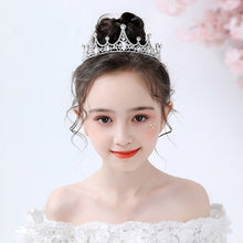 Load image into Gallery viewer, Fashionable Crystal Crowns For Kids - Tiaras for Little Girls - Gold or Silver Color