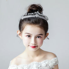 Load image into Gallery viewer, Fashionable Crystal Crowns For Kids - Tiaras for Little Girls - Gold or Silver Color