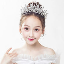 Load image into Gallery viewer, Fashionable Crystal Crowns For Kids - Tiaras for Little Girls - Gold or Silver Color