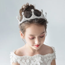 Load image into Gallery viewer, Fashionable Crystal Crowns For Kids - Tiaras for Little Girls - Gold or Silver Color