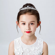 Load image into Gallery viewer, Fashionable Crystal Crowns For Kids - Tiaras for Little Girls - Gold or Silver Color