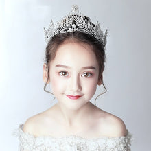 Load image into Gallery viewer, Fashionable Crystal Crowns For Kids - Tiaras for Little Girls - Gold or Silver Color