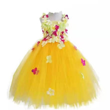 Load image into Gallery viewer, Quality Flowergirl Tulle and Petals Party-Wedding Princess Dress