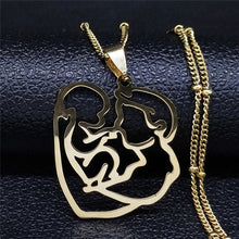 Load image into Gallery viewer, Baby Mom Stainless Steel Necklace Women Gold Color Statement Necklaces Mother's Day Gift Jewelry