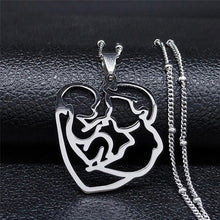 Load image into Gallery viewer, Baby Mom Stainless Steel Necklace Women Gold Color Statement Necklaces Mother's Day Gift Jewelry