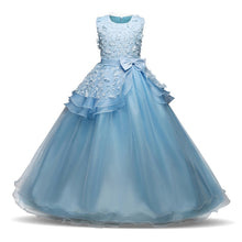 Load image into Gallery viewer, Lovely Flower Girl or Party Tulle Dress Teenagers Dress For Girl Clothes Children-Junior Prom
