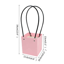 Load image into Gallery viewer, Portable Flower Box Waterproof Paper Handbag Gift Packaging Bag Florist Handy Flower Bags Wedding Party Favor Rose Storage Boxes