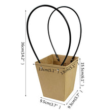 Load image into Gallery viewer, Portable Flower Box Waterproof Paper Handbag Gift Packaging Bag Florist Handy Flower Bags Wedding Party Favor Rose Storage Boxes