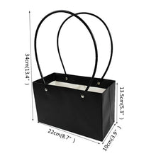 Load image into Gallery viewer, Portable Flower Box Waterproof Paper Handbag Gift Packaging Bag Florist Handy Flower Bags Wedding Party Favor Rose Storage Boxes