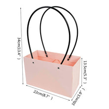 Load image into Gallery viewer, Portable Flower Box Waterproof Paper Handbag Gift Packaging Bag Florist Handy Flower Bags Wedding Party Favor Rose Storage Boxes
