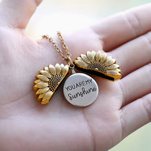 Load image into Gallery viewer, You Are My Sunshine Sunflower Necklaces For Women Rose Gold Silver Color