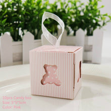 Load image into Gallery viewer, 10pcs/lots of Favor Boxes in Assorted Designs for Baby Showers or Gender Reveal Parties-Good for Candy Box