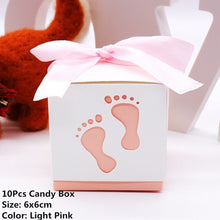 Load image into Gallery viewer, 10pcs/lots of Favor Boxes in Assorted Designs for Baby Showers or Gender Reveal Parties-Good for Candy Box