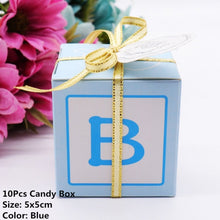 Load image into Gallery viewer, 10pcs/lots of Favor Boxes in Assorted Designs for Baby Showers or Gender Reveal Parties-Good for Candy Box