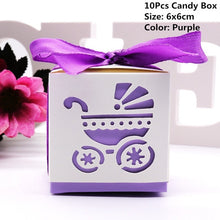 Load image into Gallery viewer, 10pcs/lots of Favor Boxes in Assorted Designs for Baby Showers or Gender Reveal Parties-Good for Candy Box