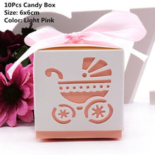 Load image into Gallery viewer, 10pcs/lots of Favor Boxes in Assorted Designs for Baby Showers or Gender Reveal Parties-Good for Candy Box