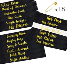 Load image into Gallery viewer, Bride To Be - Team Bride Sashes - Bridal Shower Satin Ribbon Sash Set for Bachelorette Party