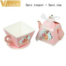Load image into Gallery viewer, 10Pcs Candy Boxes Tea Party Favors Wedding Gifts For Guests Bridal Shower Birthday Party Baby Shower Decoration