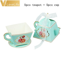 Load image into Gallery viewer, 10Pcs Candy Boxes Tea Party Favors Wedding Gifts For Guests Bridal Shower Birthday Party Baby Shower Decoration
