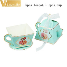 Load image into Gallery viewer, 10Pcs Candy Boxes Tea Party Favors Wedding Gifts For Guests Bridal Shower Birthday Party Baby Shower Decoration