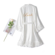 Load image into Gallery viewer, Embroidered High Quality Brides or Bridesmaids Bathrobe