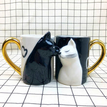 Load image into Gallery viewer, 2Pcs/Set KISS CAT Cup Ceramic Kiss Mug Valentine's Day Wedding Birthday Gift