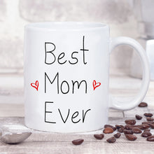 Load image into Gallery viewer, Best Mom Ever Milk Mugs 11oz Black White Ceramic Mugs Mother Birthday Gift Milk Cup Mom Mamma Gift Coffee Cups