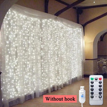 Load image into Gallery viewer, 3m 100/200/300 LED Curtain String Light Flash Garland Rustic Wedding Party Decorations Table Bridal Shower Bachelorette Supplies
