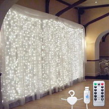 Load image into Gallery viewer, 3m 100/200/300 LED Curtain String Light Flash Garland Rustic Wedding Party Decorations Table Bridal Shower Bachelorette Supplies