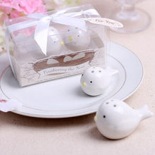 Load image into Gallery viewer, Feathering the Nest Love Birds Salt and Pepper Shaker wedding bridal shower favors and gifts