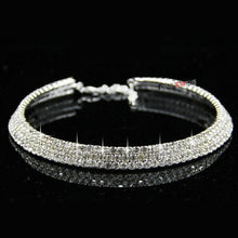 Load image into Gallery viewer, Fashion Silver Color Circle Crystal Bridesmaid Wedding Bride Necklace Multi-layer Rhinestone Bridal Jewelry Gift