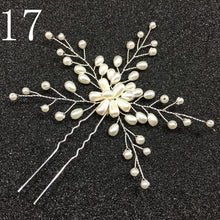 Load image into Gallery viewer, Gold Prom Bride Bridesmaid Hair Accessories Pearl Hair Pin Clip Luxury Crystal Rhinestone Wedding Hairpins Sticks For Women