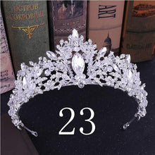 Load image into Gallery viewer, Wedding Bridal Crystal and Pearls Tiara Crowns Princess Queen of Heart