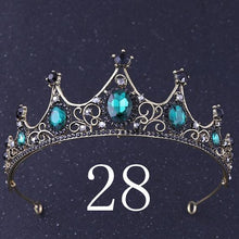 Load image into Gallery viewer, Wedding Bridal Crystal and Pearls Tiara Crowns Princess Queen of Heart