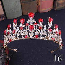 Load image into Gallery viewer, Crystal Rhinestone Gold Silver and Pearls Bridal Tiaras and Quince Crowns for Events